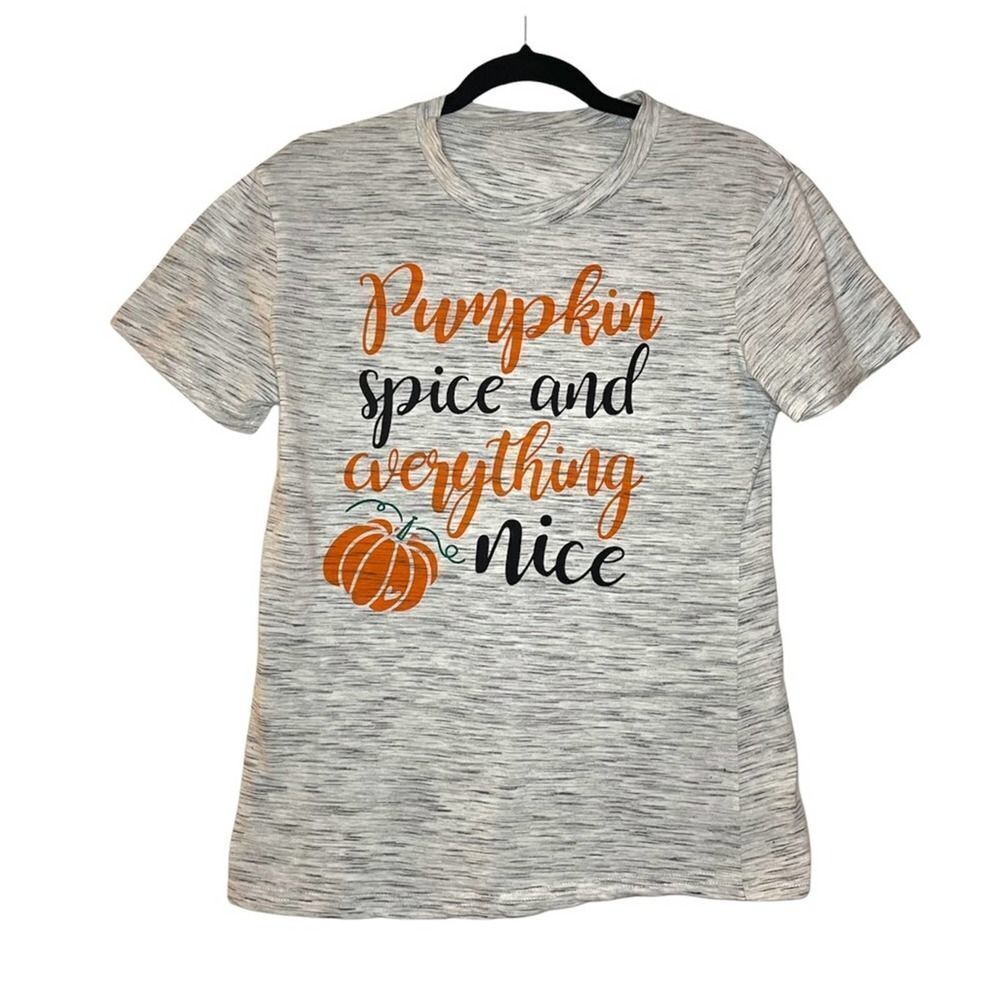 Pumpkin Spice T-shirt Gray